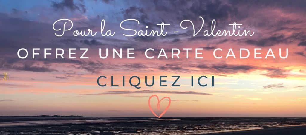 Carte cadeau Saint-Valentin en baie de Somme