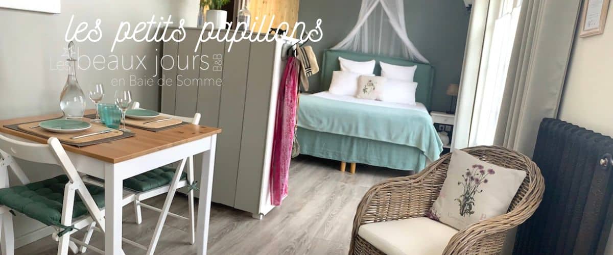 les beaux jours en baie de Somme, chambre les petits papillons Chambre d'hôtes romantique en baie de Somme