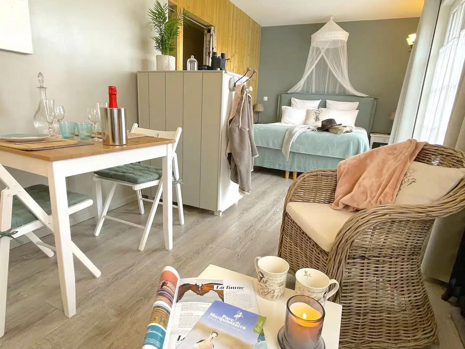 une chambre d'hôtes romantique et au calme en baie de Somme